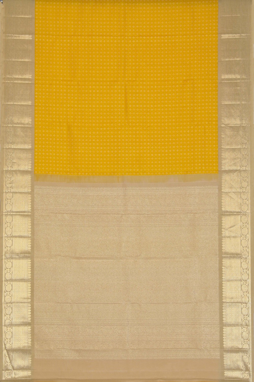 Image of Kanchipattu Brocade Yellow Saree